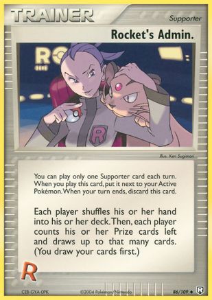 Rocket's Admin. - 086/109 - Team Rocket Returns Normal