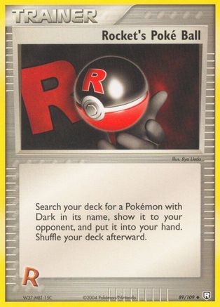 Rocket's Poke Ball - 089/109 - Team Rocket Returns Reverse Holofoil