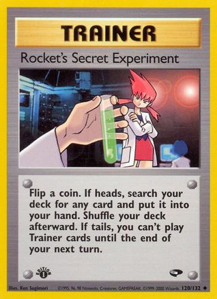 Rocket's Secret Experiment (120/132) - Gym Challenge 1st Edition - Uncommon