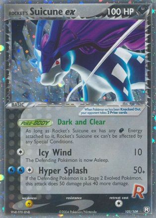 Rocket's Suicune ex 105 - Team Rocket Returns Holofoil - Ultra Rare