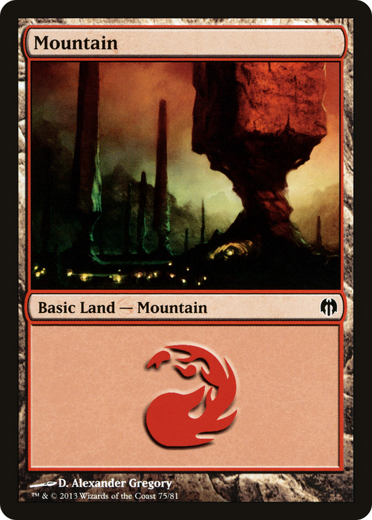 Mountain (DDL-075) - Duel Decks: Heroes vs. Monsters