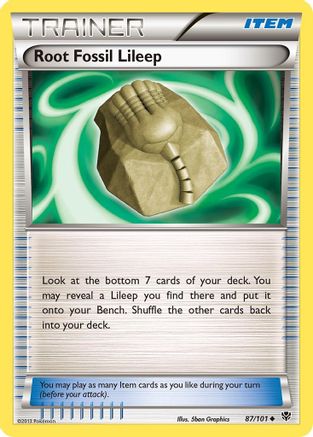 Root Fossil Lileep 87/101 - Plasma Blast Reverse Holofoil