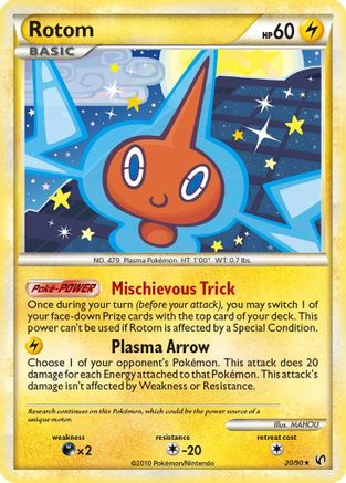 Rotom 20/90 - HSUndaunted Reverse Holofoil