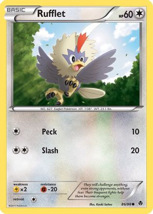 Rufflet 86/98 - Emerging Powers Reverse Holofoil