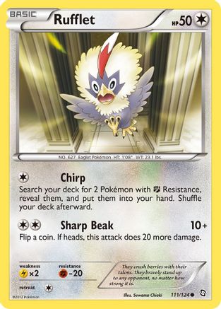 Rufflet 111/124 - Dragons Exalted Reverse Holofoil