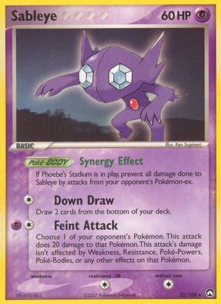 Sableye 22/108 - Power Keepers Reverse Holofoil