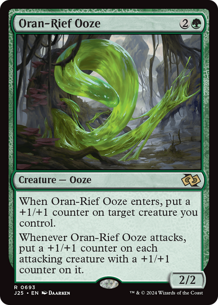 Oran-Rief Ooze (J25-693) - Foundations Jumpstart Foil