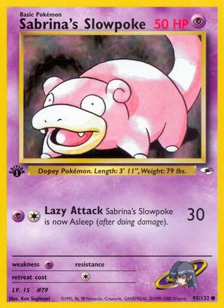 Sabrina's Slowpoke 95/132 - Gym Heroes Unlimited