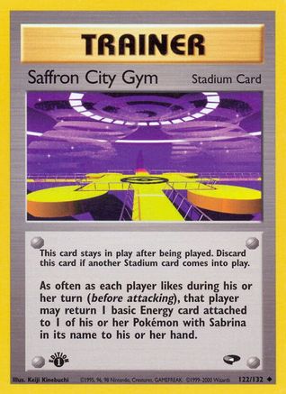 Saffron City Gym 122/132 - Gym Challenge 1st Edition