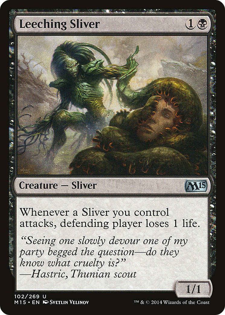 Leeching Sliver (M15-102) - Magic 2015 Foil