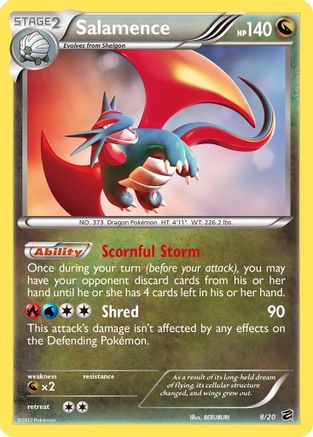 Salamence 8/20 - Dragon Vault Holofoil