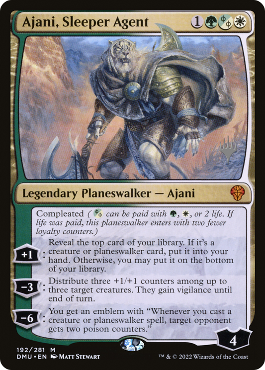 Ajani, Sleeper Agent (PPDMU-192P) - Dominaria United Promos (Promo Pack)