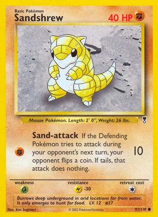 Sandshrew 91/110 - Legendary Collection