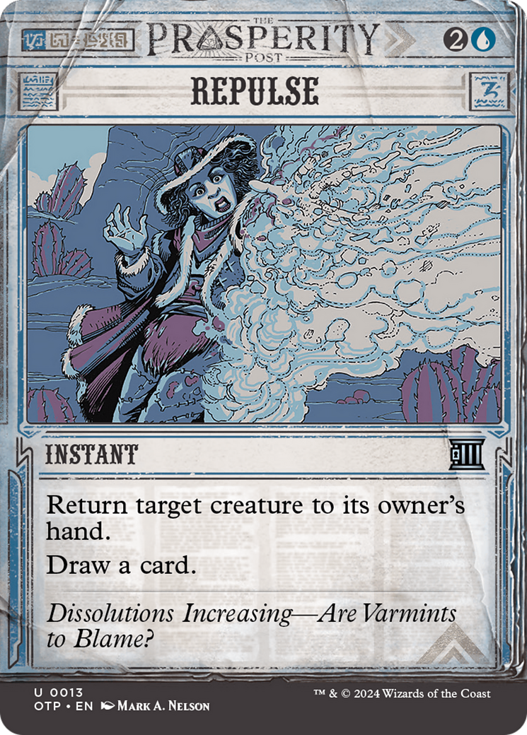 Repulse  (Borderless)(OTP-013) - Breaking News: (Showcase) Foil