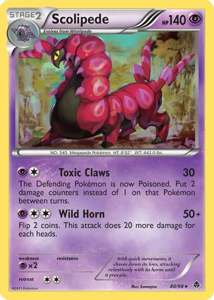 Scolipede 40/98 - Emerging Powers Reverse Holofoil