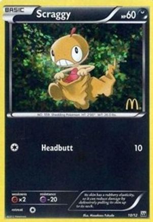 Scraggy 10/12 - McDonalds Collection 2012 Holofoil