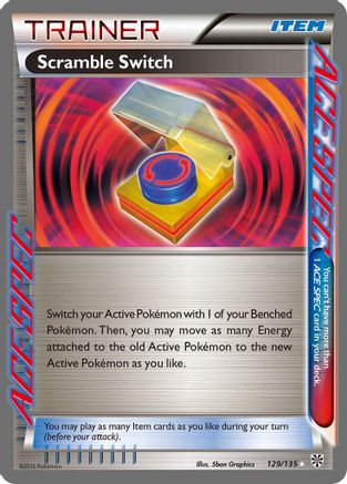 Scramble Switch (129/135) - Plasma Storm Holofoil - Rare Ace