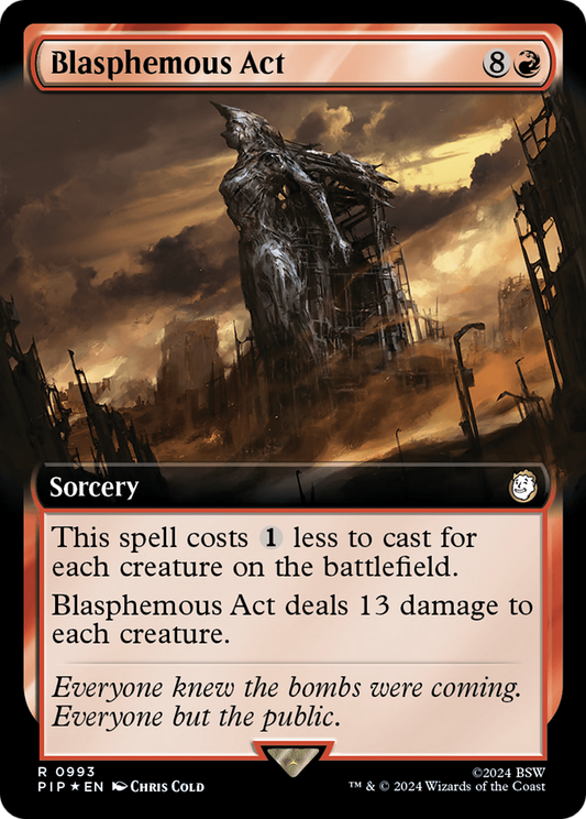Blasphemous Act (Extended Art) (Surge Foil) (PIP-993) - Fallout: (Extended Art) Foil