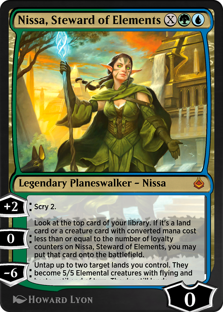 Nissa, Steward of Elements (AKR-248) - Amonkhet Remastered