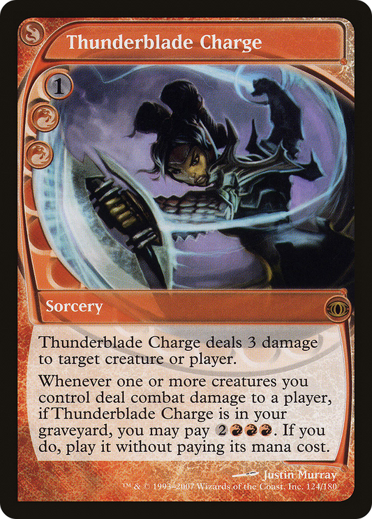 Thunderblade Charge (FUT-124) - Future Sight Foil