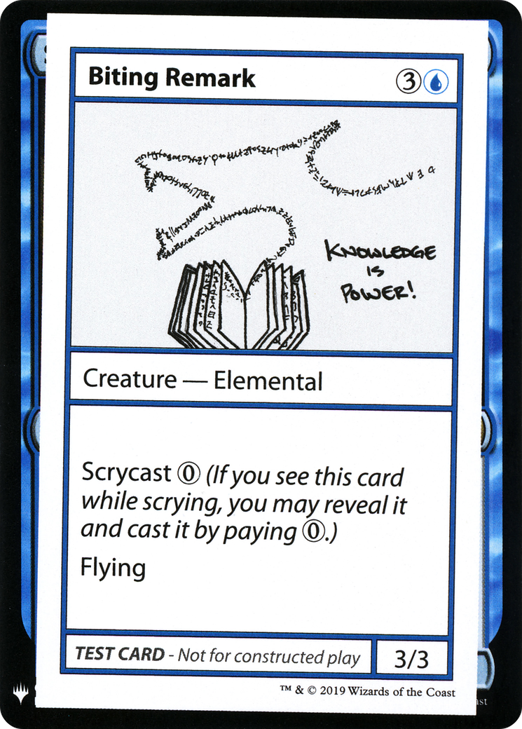 Biting Remark (CMB1-017) - Mystery Booster Playtest Cards 2019