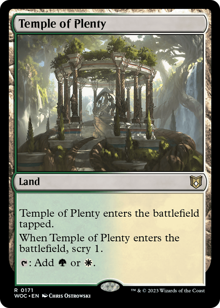 Temple of Plenty (WOC-171) - Wilds of Eldraine Commander