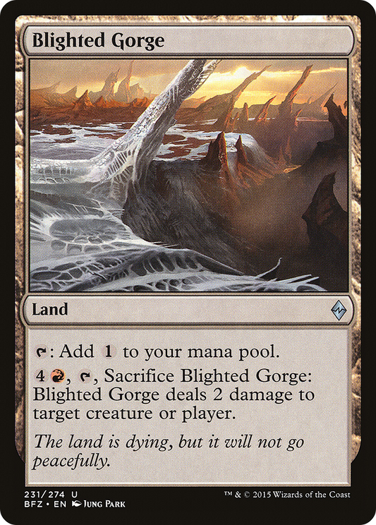 Blighted Gorge (BFZ-231) - Battle for Zendikar Foil