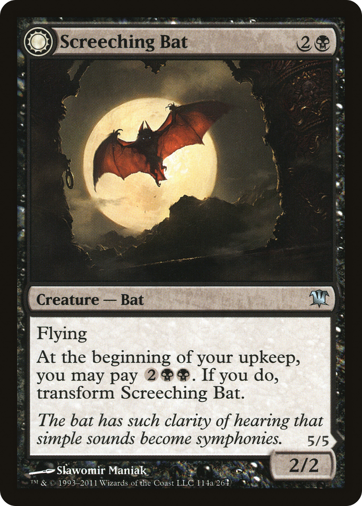 Screeching Bat // Stalking Vampire (ISD-114) - Innistrad: (Double Faced Transform)