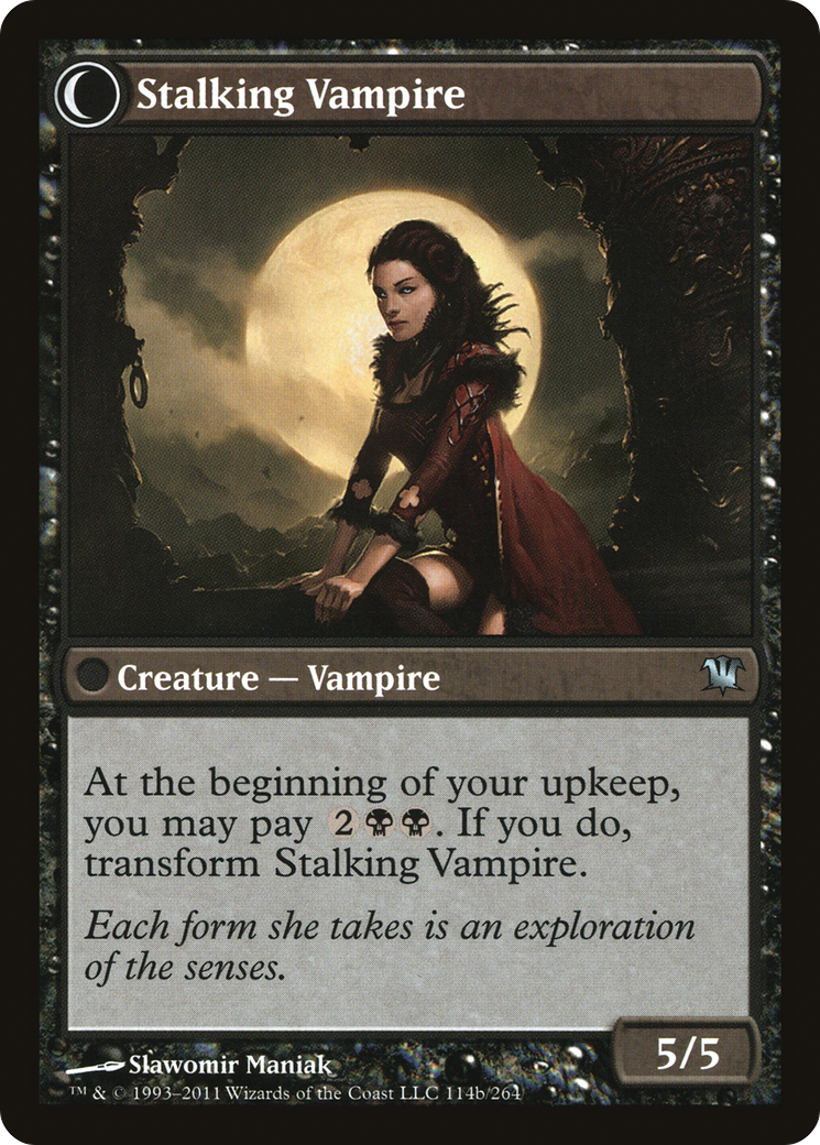 Screeching Bat // Stalking Vampire (ISD-114) - Innistrad: (Double Faced Transform) Foil