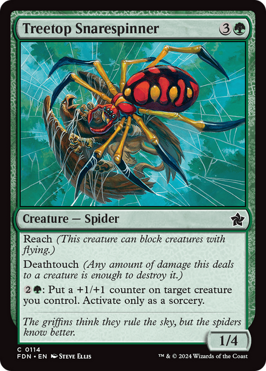 Treetop Snarespinner (FDN-114) - Foundations Foil