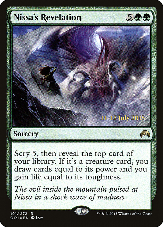 Nissa's Revelation (PRE-191S) - Magic Origins Promos (Prerelease) Foil