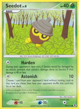 Seedot - 078/111 - Rising Rivals Reverse Holofoil