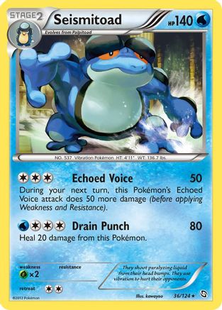 Seismitoad (36/124) - Dragons Exalted Reverse Holofoil - Rare