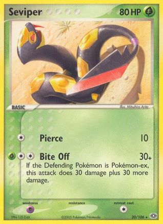 Seviper 20/106 - Emerald Reverse Holofoil