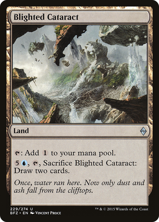 Blighted Cataract (BFZ-229) - Battle for Zendikar Foil