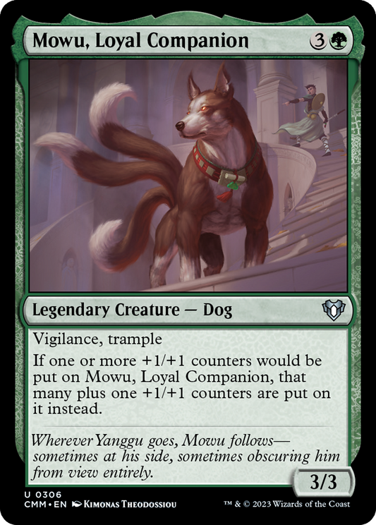 Mowu, Loyal Companion (CMM-306) - Commander Masters Foil