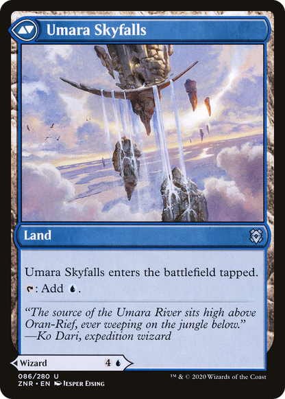 Umara Wizard // Umara Skyfalls (ZNR-086) - Zendikar Rising Foil