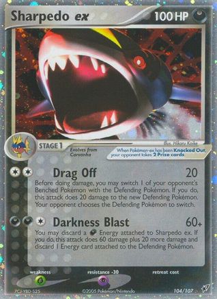 Sharpedo ex - 104/107 - Deoxys Holofoil