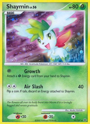 Shaymin (15) 015 - Platinum Reverse Holofoil - Holo Rare