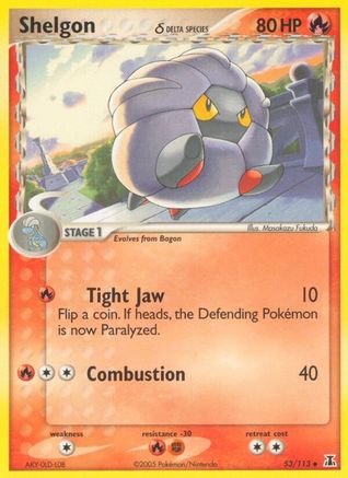 Shelgon δ 53/113 - Delta Species Reverse Holofoil