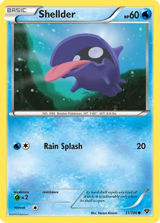 Shellder 31/146 - XY Reverse Holofoil