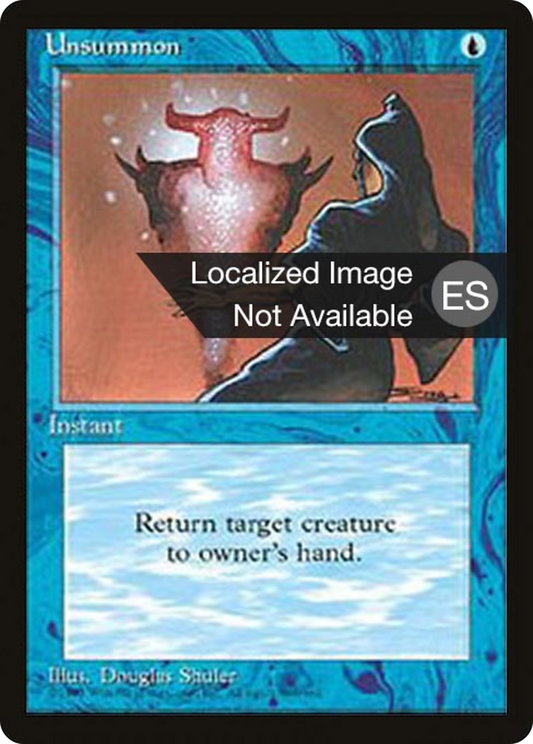 Unsummon (4BB-111) - Fourth Edition Foreign Black Border