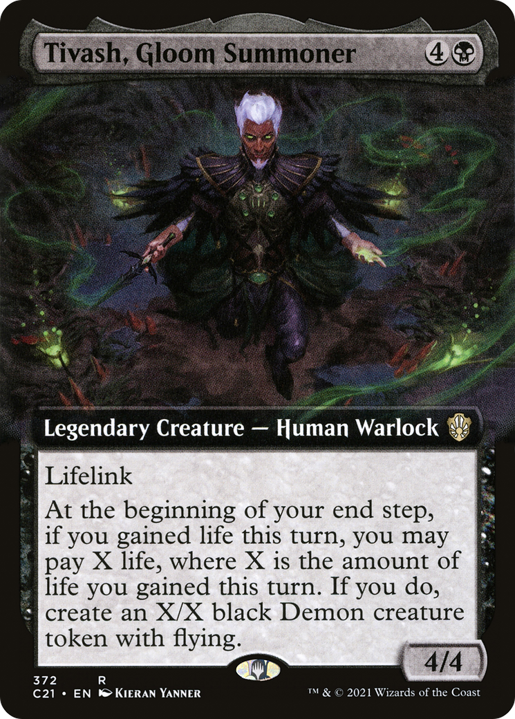 Tivash, Gloom Summoner (C21-372) - Commander 2021: (Extended Art)