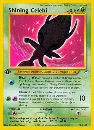 Shining Celebi 106/105 - Neo Destiny Unlimited Holofoil