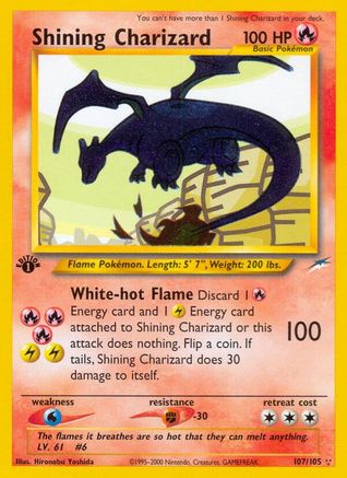 Shining Charizard 107/105 - Neo Destiny 1st Edition Holofoil