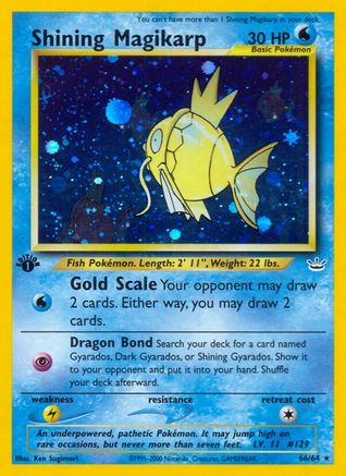 Shining Magikarp 66/64 - Neo Revelation 1st Edition Holofoil