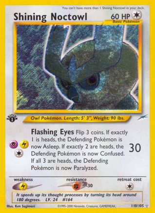 Shining Noctowl 110/105 - Neo Destiny 1st Edition Holofoil