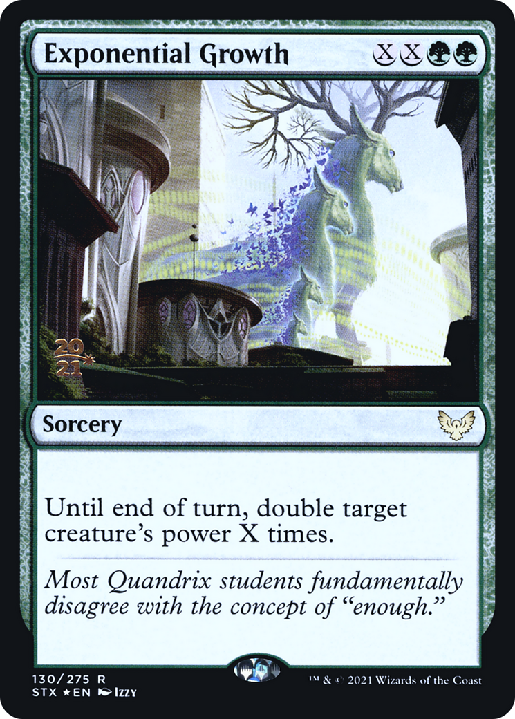 Exponential Growth (PSTX-130S) - Strixhaven: School of Mages Promos Foil