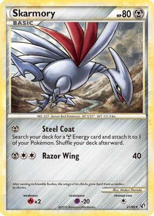 Skarmory - 021/90 - Undaunted Reverse Holofoil