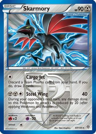 Skarmory (Team Plasma) (87/135) - Plasma Storm Reverse Holofoil - Rare
